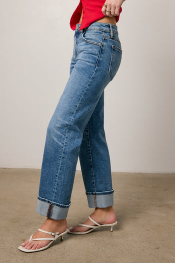 rolled cuff jeans
