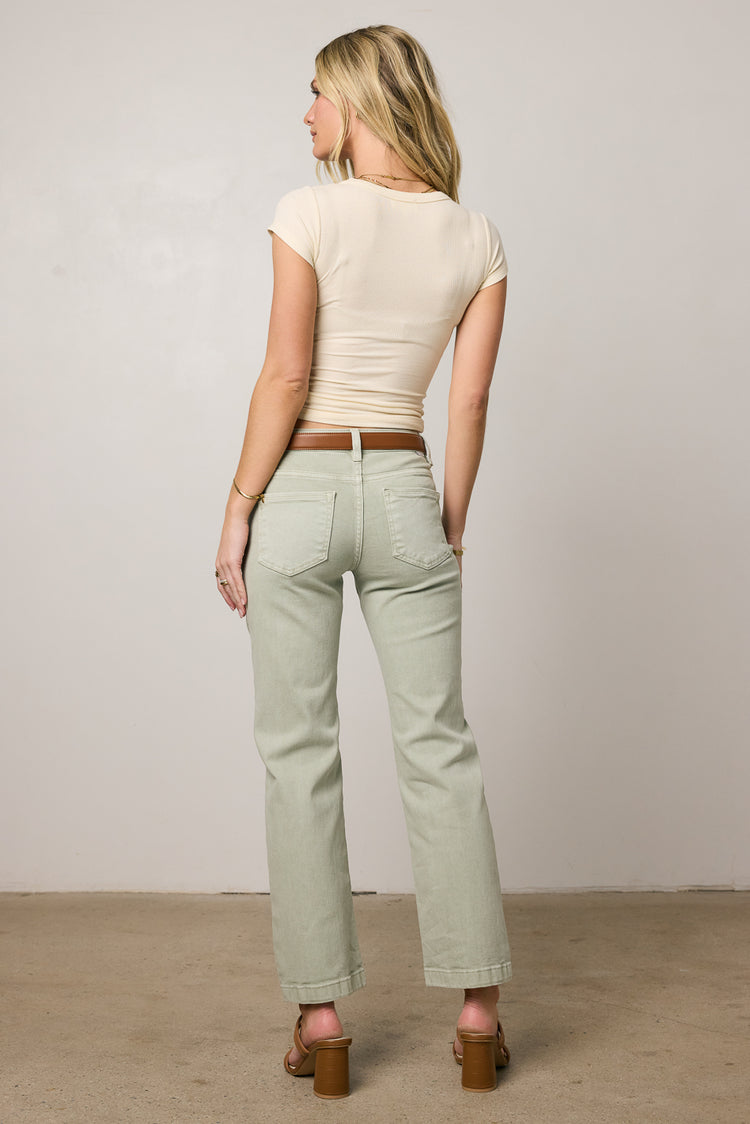 slim straight jeans