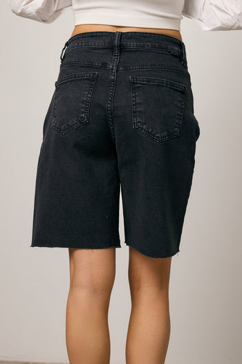 baggy denim shorts