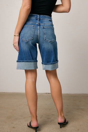 High Rise denim shorts