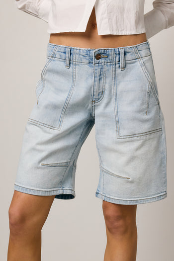Kai Light Wash Bermuda Shorts