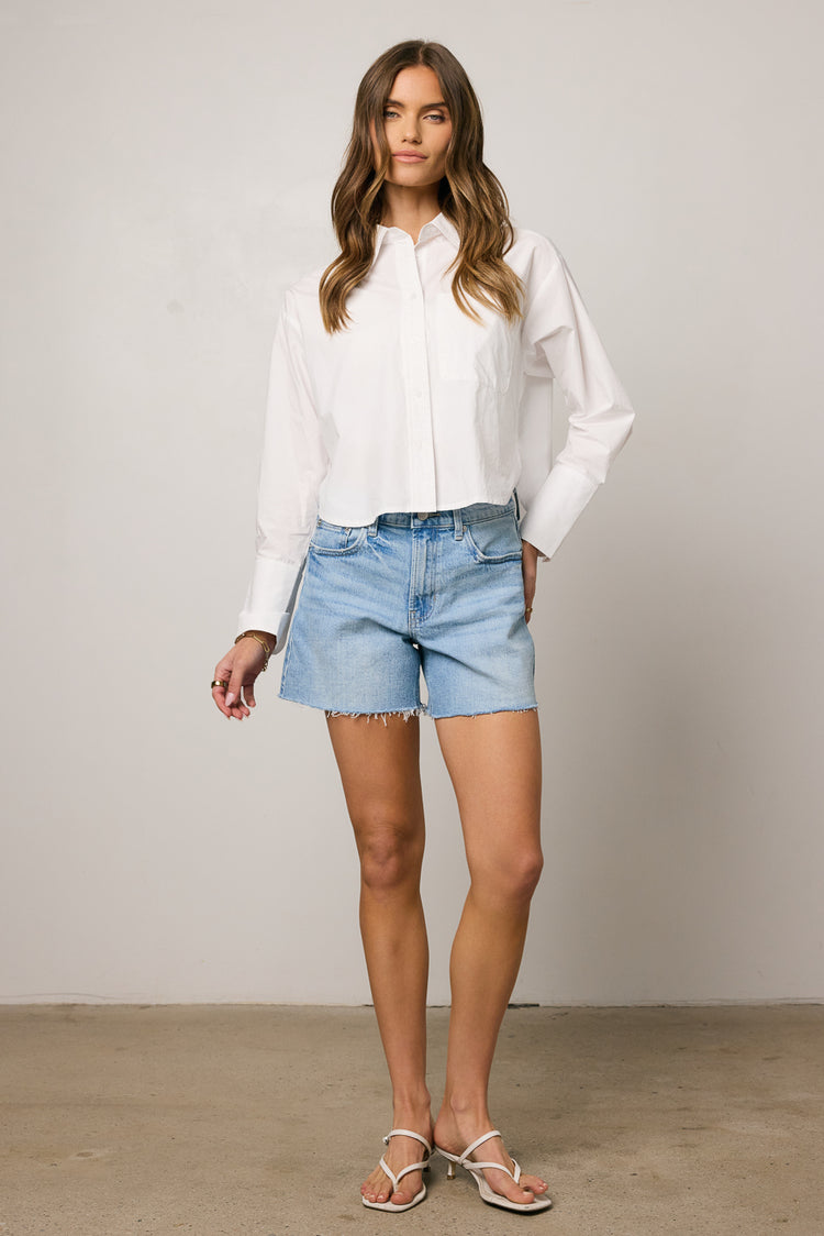 distressed mini shorts