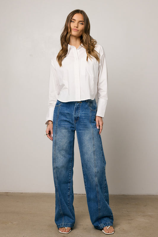 high rise jeans