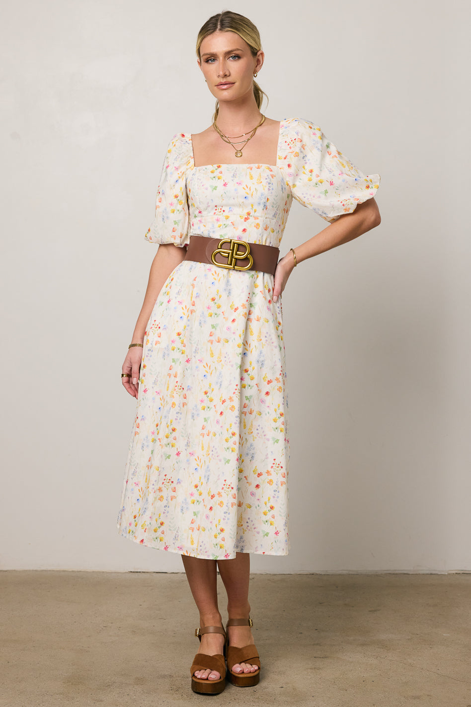 square neck dress