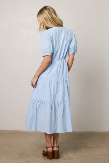 tiered maxi dress