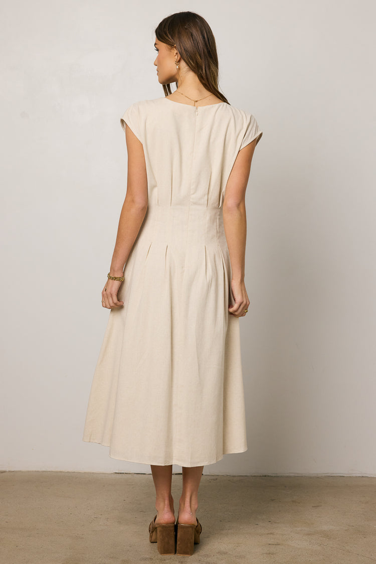 short sleeve midi dress