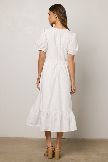 short sleeve midi dress