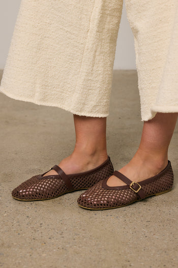Coconuts by Matisse Nolita Ballet Flats in Brown - FINAL SALE