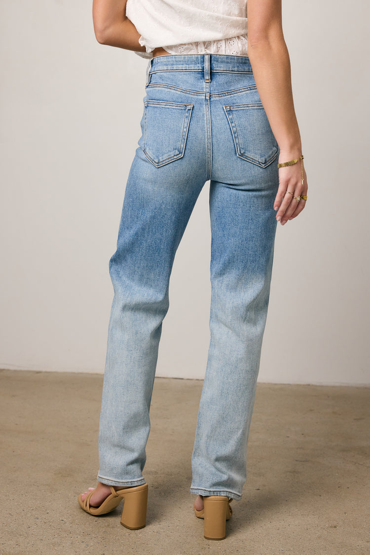 light wash denim jeans