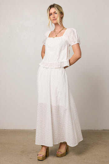 top with ruffle detail