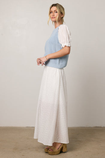 partially lined skirt