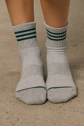 GREEN STRIPED SOCKS 