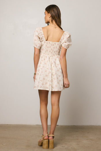 mini dress with floral print