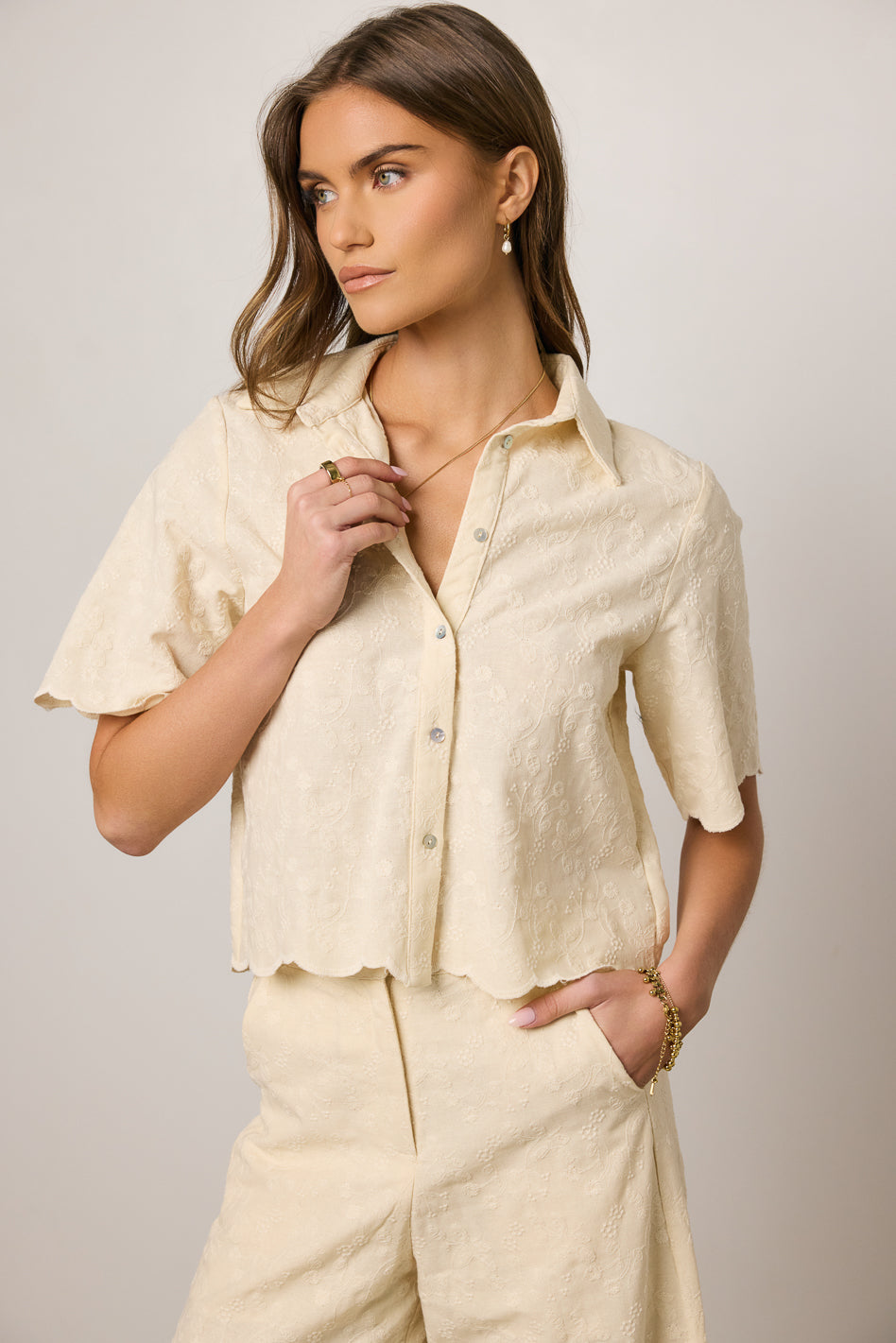 top with embroidered detail