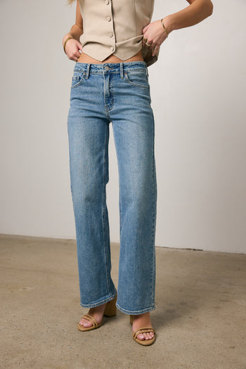 medium wash jeans
