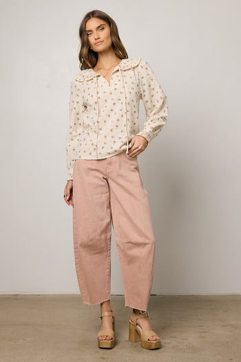 long sleeve floral top 