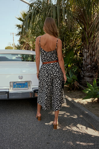 cropped wide leg jumpsuit