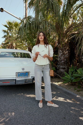 Wyatt Tiered Sleeve Top in Cream - FINAL SALE