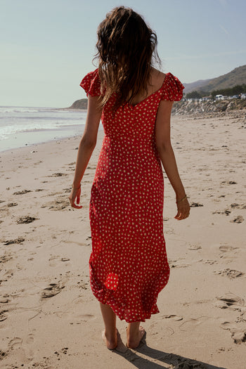 RED MAXI DRESS 