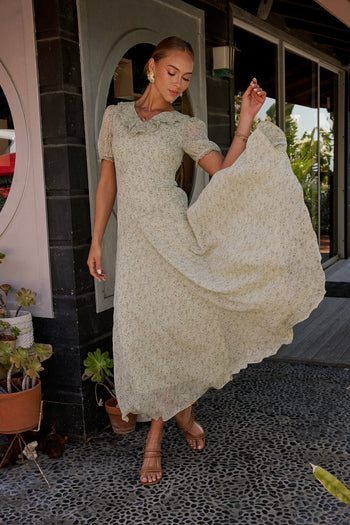 Saige Ruffled Maxi Dress - FINAL SALE