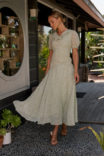 Saige Ruffled Maxi Dress - FINAL SALE
