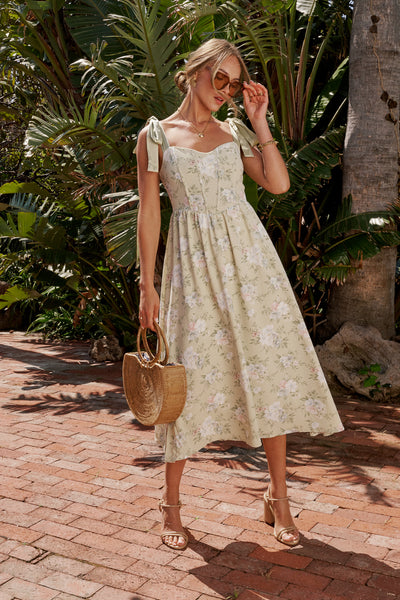 Kaira Floral Midi Dress - FINAL SALE Kaira Floral Midi Dress - FINAL SALE