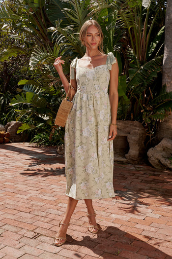 Kaira Floral Midi Dress - FINAL SALE