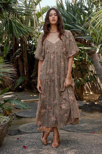 v neck short sleeve dress