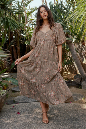 Maribel Dress in Olive