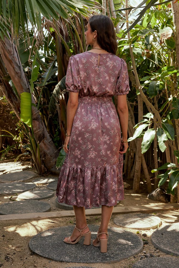 silk floral dress