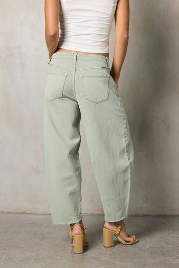 green horseshoe jeans