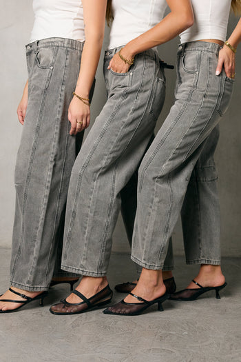 grey barrel jeans 