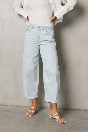 Cade Striped Barrel Jeans - FINAL SALE