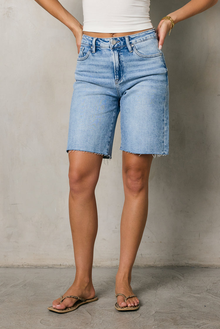 Alina Mid Rise Bermuda Shorts