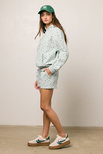 PRINTED FLORAL BLUE SET