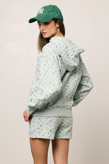 Elora Floral Shorts in Blue - FINAL SALE