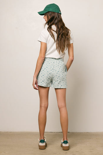 Elora Floral Shorts in Blue - FINAL SALE
