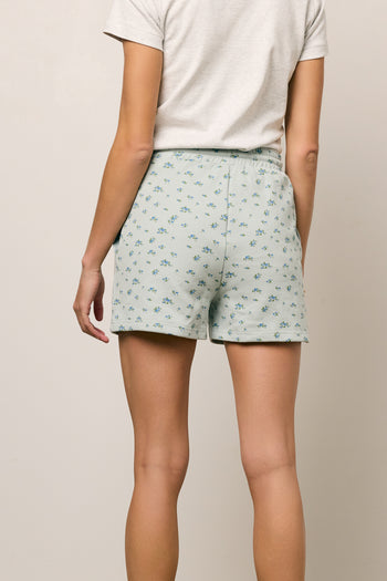 Elora Floral Shorts in Blue - FINAL SALE