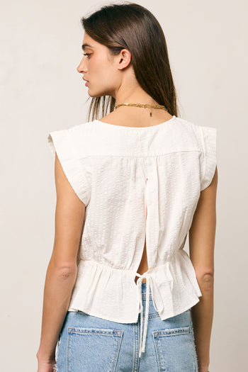 Nori Button Front Blouse - FINAL SALE