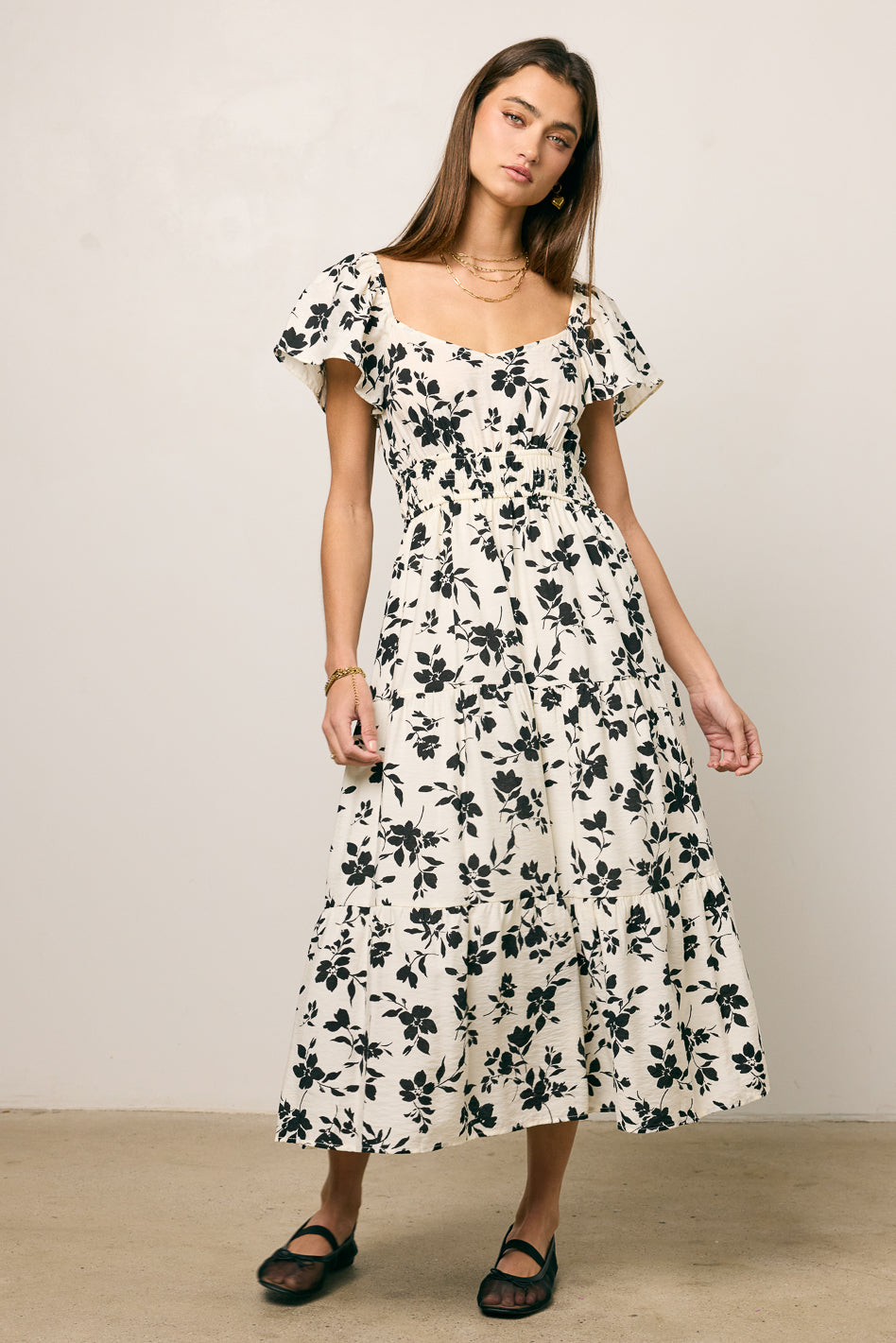 Calli Floral Midi Dress - FINAL SALE Calli Floral Midi Dress - FINAL SALE