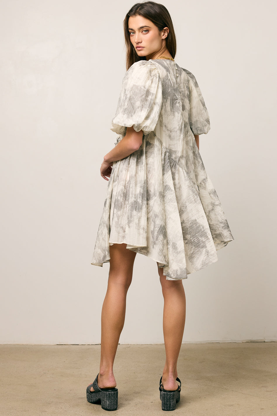 Kellie Abstract Babydoll Dress