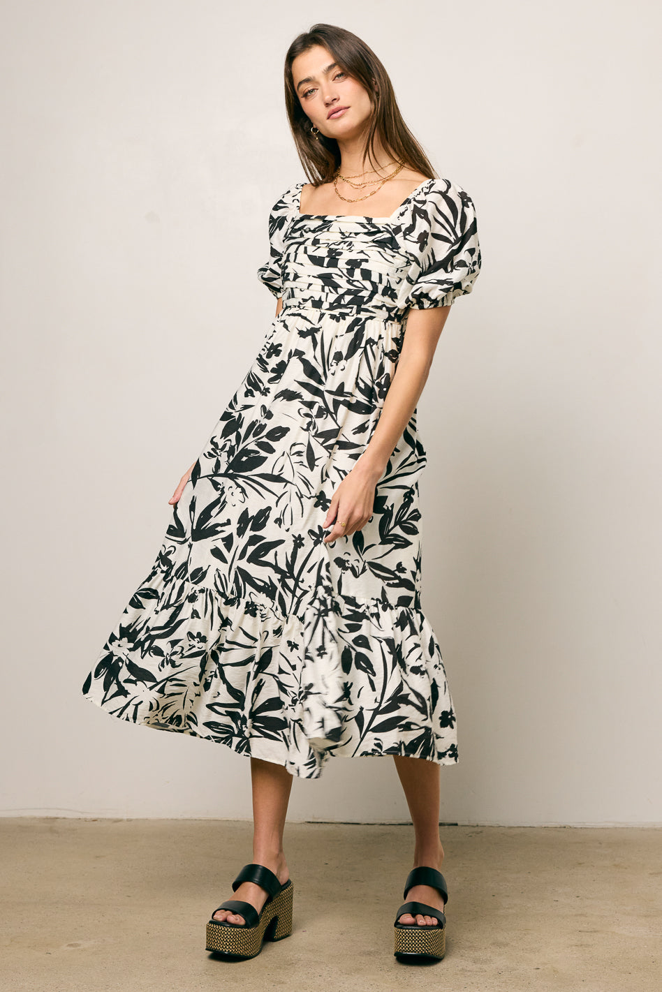 Dorris Pleated Midi Dress - FINAL SALE Dorris Pleated Midi Dress - FINAL SALE