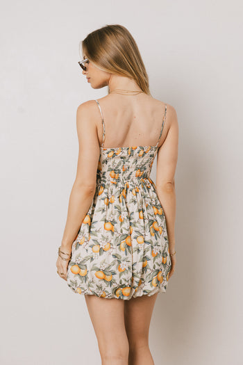 Smocked back on mini dress 