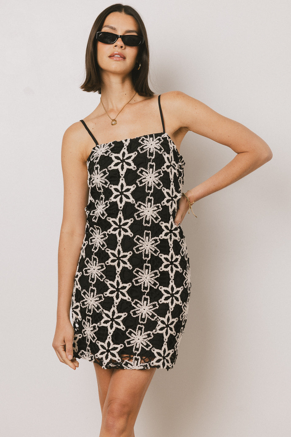 sleeveless mini dress