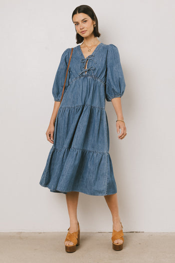 MIDI DRESS IN DENIM 