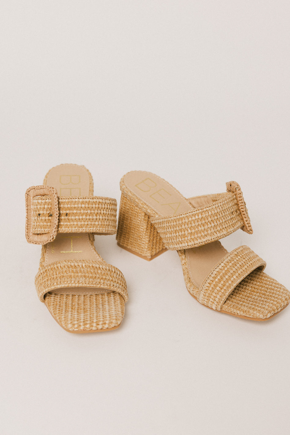 RAFFIA HEEL