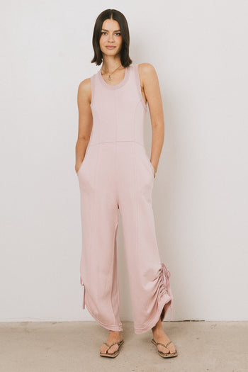 KNIT PINK JUMPSUIT 