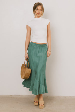 Amara Maxi Skirt in Teal - FINAL SALE