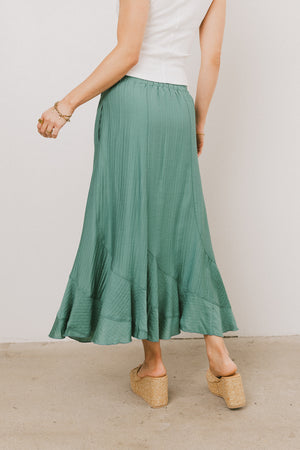 Amara Maxi Skirt in Teal - FINAL SALE