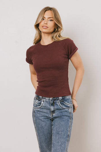 ribbed basic tee 